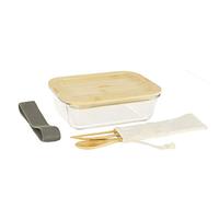 Pebbly PKV-019 lunch box nomade, Verre Borosilicate, Transparent, 19x21x14cm