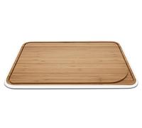 Pebbly Planche à découper NBA098 Bambou 35 x 25 cm Blanc