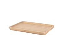 PEBBLY - Plateau de Service en Bambou - 28 x 20 cm | Support Facile à Ranger, Antibactérien, Durable et Naturel, Trois Tailles Disponibles pour votre Cuisine, Salle de Bain