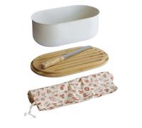 Boîte à pain NBA150 36 cm, blanc, métal, Pebbly