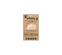 PEBBLY - Set de 3 Feuilles d'Emballage Alimentaire à la Cire d'Abeille