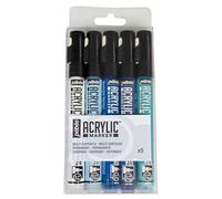 Set marqueurs peinture acrylique - Acrylic Marker - Pointe fine 1,2 mm - 6 pcs G
