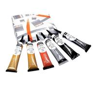 Peinture à canule cerne relief - PEBEO - 054190 - 6 tubes de 20 ml - Couleurs assorties - Résistante au lavage
