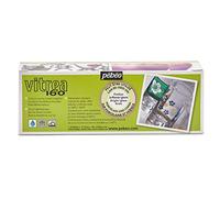 PEBEO 21902 Peinture Verre Vitrea 16 0 Brillante Résistant Lave-Vaisselle Lot de 10 45ml Assorties, Découverte