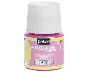 PEBEO 24107 Porcelaine 150 Flacon de Peinture pour Porcelaine Rose Brillant 45 ML