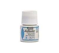 Pébéo 295044 Setacolor Opaque 1 Flacon Perle Moiré 45 ML, Blanc