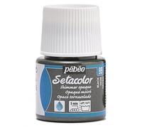 Pébéo 295099 Setacolor Opaque 1 Flacon Noir Moiré 45 ml