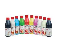 PEBEO 34075 Peinture Repositionnable Arti'stick Pelliculable Assortiment 10 Flacons 500ml /20 Flacons 25ml Vides Assorties
