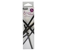 Pébéo 383110 Peinture 1 Boîte de 6 Fusains Tendres Noir