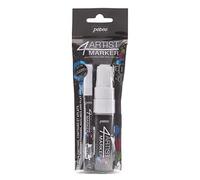 Pébéo Set Duo 4Artist Marker – blanc – 2 marqueurs (2 mm/8 mm)