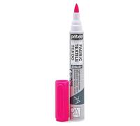 Pébéo 803473 7A Marqueur tissus pointe pinceau 1 mm Rose fluo