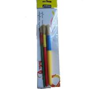 Pinceaux - Pébéo - Lot de 3 - Soies Rond - Petit, Moyen, Grand - Idéal pour enfants