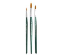 Pébéo Pinceaux ronds synthétiques scolaires – Lot de 3 (N°4, N°8, N°12)