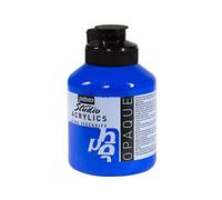 Pébéo - Acrylique Fine Studio Acrylics - Peinture Acrylique Bleu - Bleu Cobalt Opaque Imitation - 500 ml
