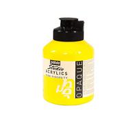 Pébéo - Acrylique Fine Studio Acrylics - Peinture Acrylique Jaune - Jaune Primaire Opaque - 500 ml