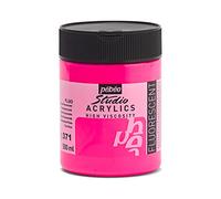 Pébéo - Acrylique Fine Studio Acrylics - Peinture Acrylique Rose - Rose Fluorescent - 500 ml