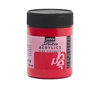 Peinture Acrylique - Rouge Cadmium - 33 - Pébéo Studio - Pot De 500ml