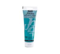Pébéo - Acrylique Fine Studio Acrylics - Peinture Acrylique Vert - Vert-Bleu Iridescent - 250 ml 169358