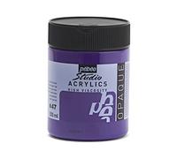 Pébéo - Acrylique Fine Studio Acrylics - Peinture Acrylique Violet - Violet Cobalt Foncé Imitation - 500 ml