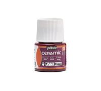 Peinture - Pébéo - Céramic rubis - 45ml - Rouge - Opaque et brillante