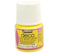 Pébéo Peinture acrylique Deco – opaque, brillant – Jaune clair – 45 ml