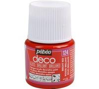 Pebeo Deco - Peinture - peinture acrylique - rouge vif - opaque - brillant - 45 ml NA G
