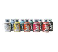 Pébéo - decoSpray - Peinture Acrylique en Spray - Pour la Décoration Multi Supports en Intérieur et Extérieur - Base Eau, Faible Odeur - 100 ml - Assortiment de 10 Sprays