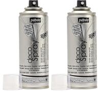 PEBEO - decoSpray - Vernis Transparent en Spray - Base Eau - Indélébile, Permanent et Résistant - Utilisation en Intérieur et Extérieur - Format 200 ML - Transparent Brillant (Lot de 2)
