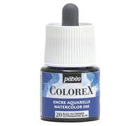 Pébéo – Encre Aquarelle Colorex – Rendu velouté, tous supports – flacon 45 ml Bleu Outremer