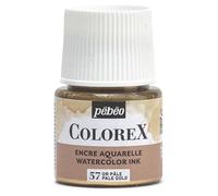 Pébéo Encre aquarelle Colorex Or pâle (57) Illustration, BD, manga, calligraphie – 45 ml