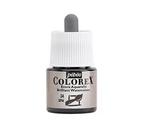 Pébéo - Encre Colorex 45 ML Sépia- Colorex Encre Aquarelle Pébéo - Encre Marron Rendu Velouté - Encre Dessin Multi-outil Tous Supports - 45 ML - Sépia