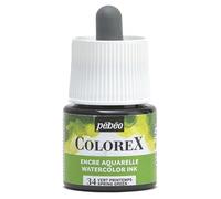Pébéo - Encre Colorex 45 ML Vert Printemps - Colorex Encre Aquarelle Pébéo - Encre verte Rendu Velouté - Encre Dessin Multi-outil Tous Supports - 45 ML - Vert Printemps