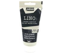 Pébéo Encre Linogravure NOIR COSMOS 80 ml - Encre Lino à l’Eau Ultra Pigmentée et Opaque, Impression sur Linoléum et Papier, Nettoyage Facile