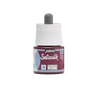 PEBEO - Flacon Setasilk Prune 45 ml - Peinture sur soie - Flacon Bouchon Pipette de 45 ml - Couleur Prune