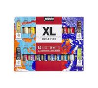 Pébéo Huile Fine XL - Set Peinture à l'Huile - 40 Tubes 20 ml - Couleurs Assorties - Pour Artistes et Beaux-Arts