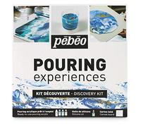 Pebeo Kit de découverte acrylique avec peinture, huile de silicone et toile