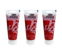 Pébéo Lot De 3 Peintures Studio Acrylique Tube Carmin Naphtol 100 Ml