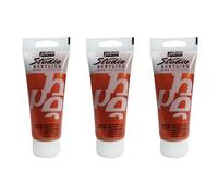 Pébéo Lot De 3 Peintures Studio Acrylique Tube Cuivre Iridescent 100 Ml