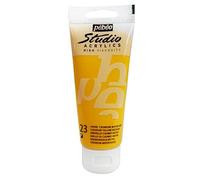 PÉBÉO Lot de 3 Peintures Studio Acrylique Tube Jaune Cadmium Moyen Imitation 100 ml