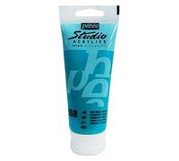 PÉBÉO Lot de 3 Peintures Studio Acrylique Tube Vert/Bleu Iridescent 100 ml