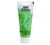 PÉBÉO Lot de 3 Peintures Studio Acrylique Tube Vert/Jaune Iridescent 100 ml