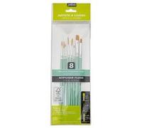 Pebeo - Lot de pinceaux - 8 parties - taille : 0, 1, 2, 4, 6, 000, 00 Or G