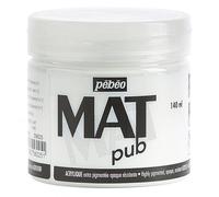 Peinture acrylique - Extra mate - Blanc permanent - Pébéo - Mat Pub Blanc