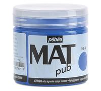 Peinture acrylique - Extra mate - Bleu cobalt - 256011 - Pébéo Mat Pub - 140ml Bleu