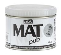 Pébéo Peinture acrylique Mat Pub 500 ml Gris chaud – extra fine, extra mate