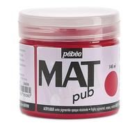 Peinture acrylique - Extra mate - Rouge magenta - 256006 - Pébéo Mat Pub - 140ml Rouge