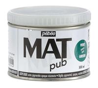Pébéo Peinture acrylique Mat Pub Extra fine et extra mate Vert canard 500 ml