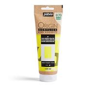 Peinture Acrylique - Jaune Cadmium Citron - 1 - Haute Viscosité - Pébéo - Origin Acrylics - 120ml