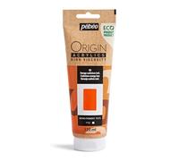 Peinture Acrylique - Orange Cadmium - 5 - Haute Viscosité - Pébéo - Origin Acrylics - 120ml