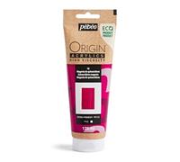 Pébéo - Origin Acrylics 120 ml - Peinture Acrylique Éco-Conçue - Haute Viscosité - Finition Mate - Liant 100% Recyclé - 96% de Matières Premières d’Origine Européenne - Magenta de Quinacridone